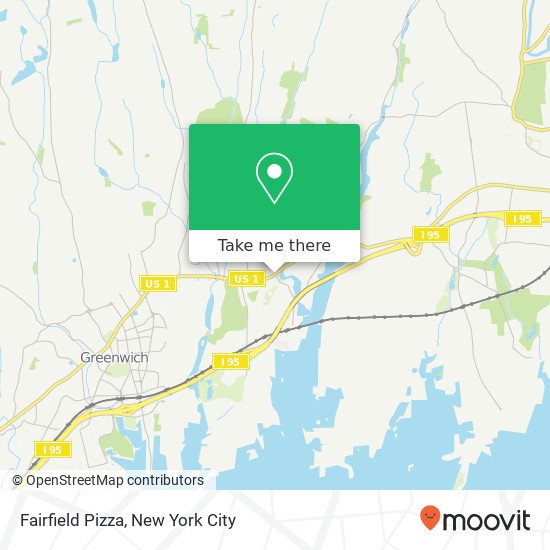 Mapa de Fairfield Pizza