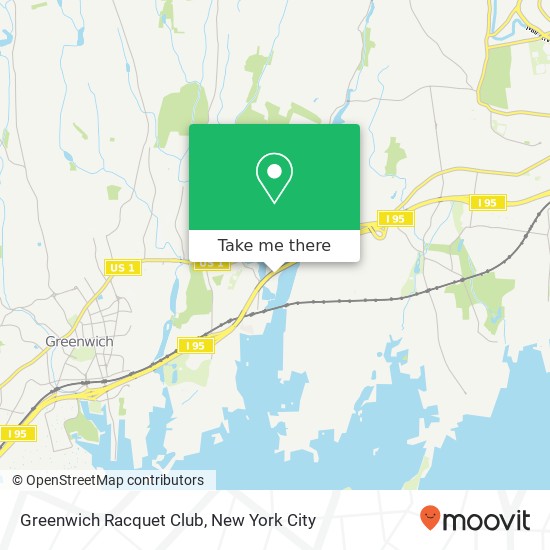 Greenwich Racquet Club map