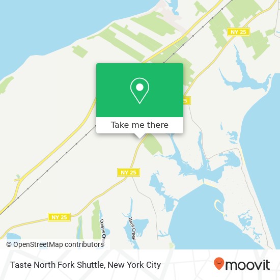 Mapa de Taste North Fork Shuttle