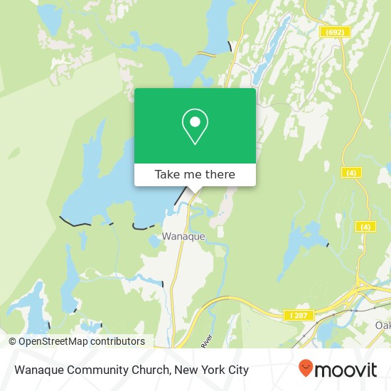 Mapa de Wanaque Community Church