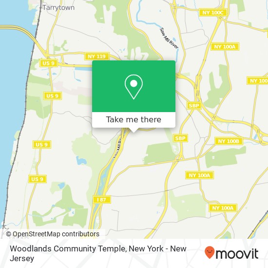 Woodlands Community Temple map
