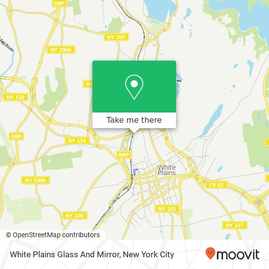 White Plains Glass And Mirror map