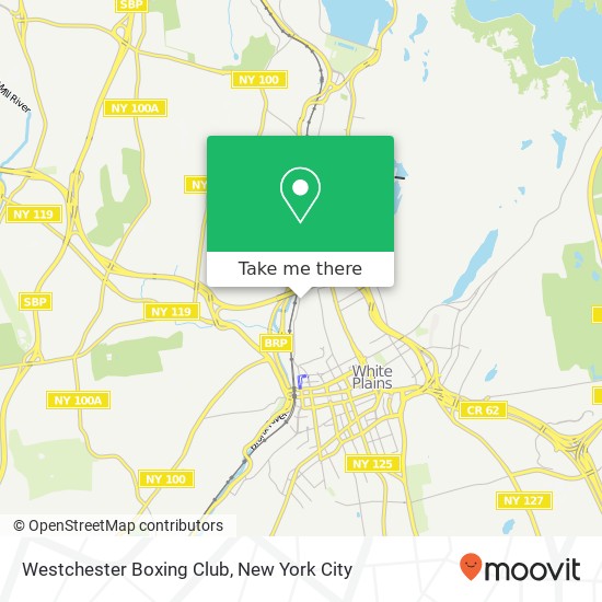 Mapa de Westchester Boxing Club