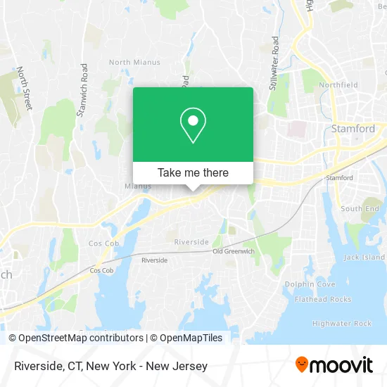 Riverside, CT map