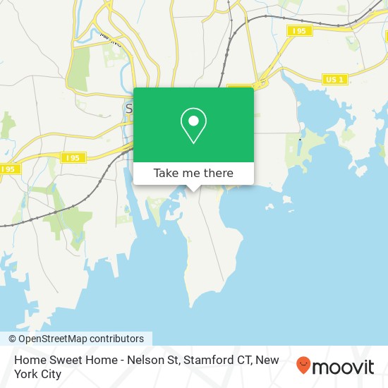 Mapa de Home Sweet Home - Nelson St, Stamford CT