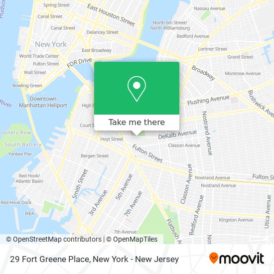 29 Fort Greene Place map