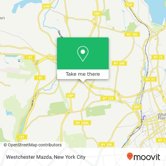 Mapa de Westchester Mazda