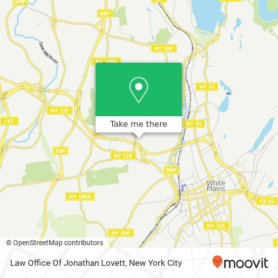 Law Office Of Jonathan Lovett map