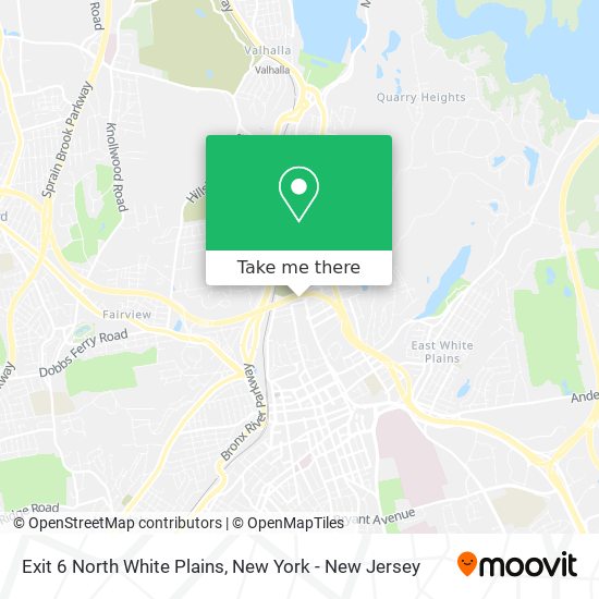 Mapa de Exit 6 North White Plains