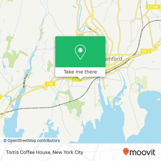 Tom's Coffee House map