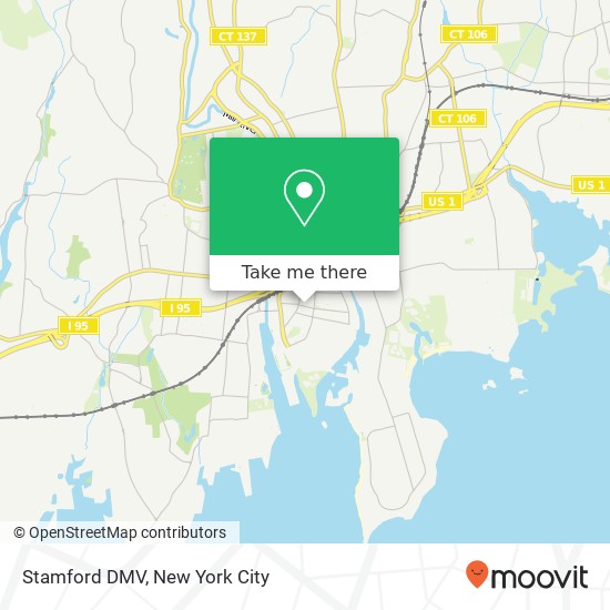 Mapa de Stamford DMV