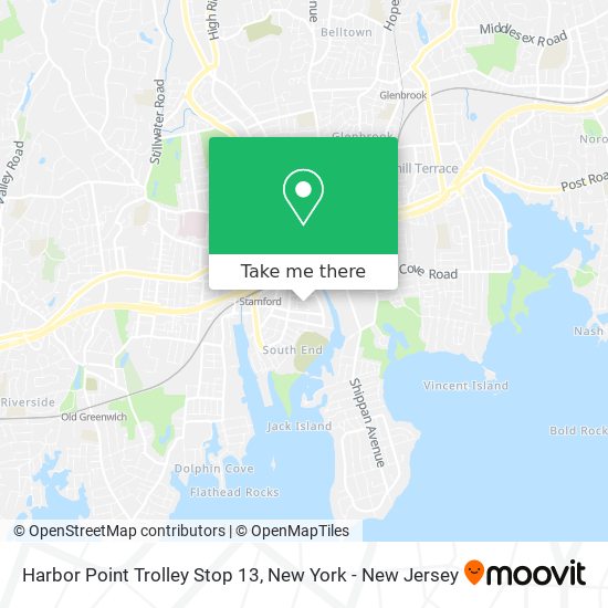 Mapa de Harbor Point Trolley Stop 13