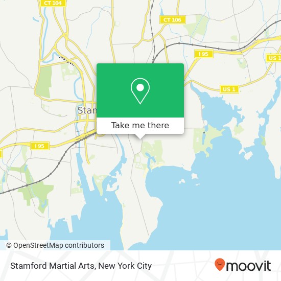 Stamford Martial Arts map