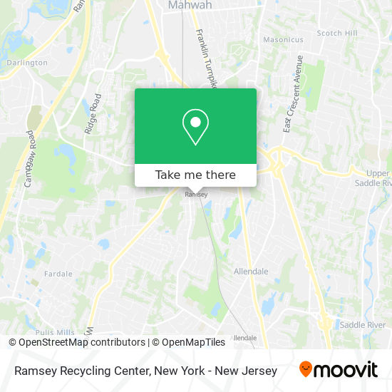 Mapa de Ramsey Recycling Center