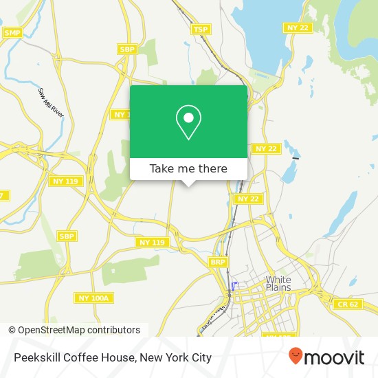 Mapa de Peekskill Coffee House