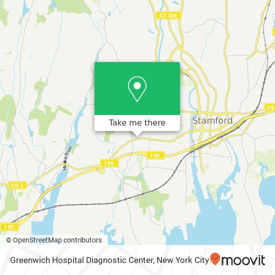 Mapa de Greenwich Hospital Diagnostic Center