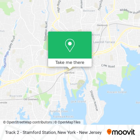 Track 2 - Stamford Station map