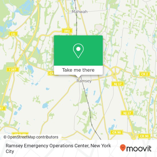 Mapa de Ramsey Emergency Operations Center