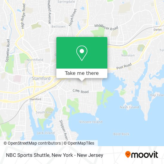 Mapa de NBC Sports Shuttle