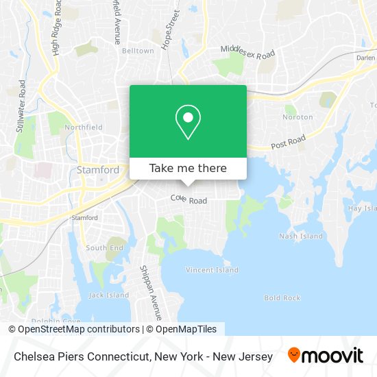 Mapa de Chelsea Piers Connecticut