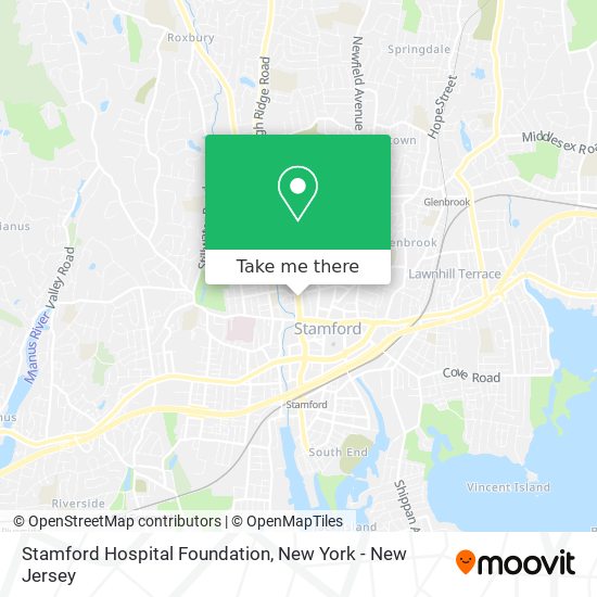 Stamford Hospital Foundation map