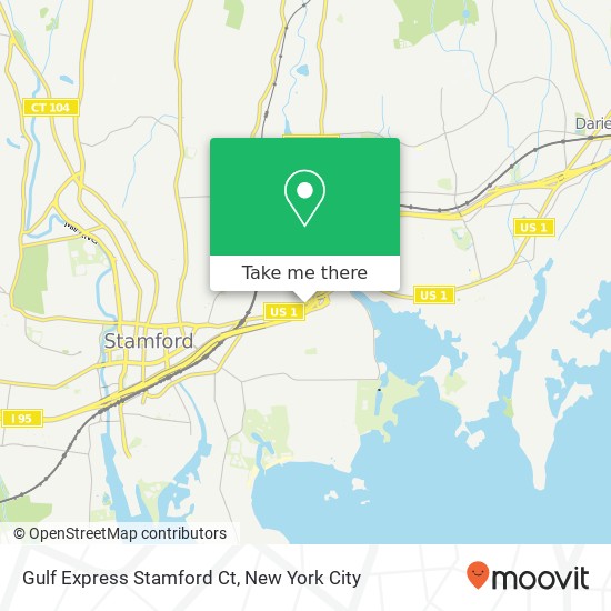 Gulf Express Stamford Ct map