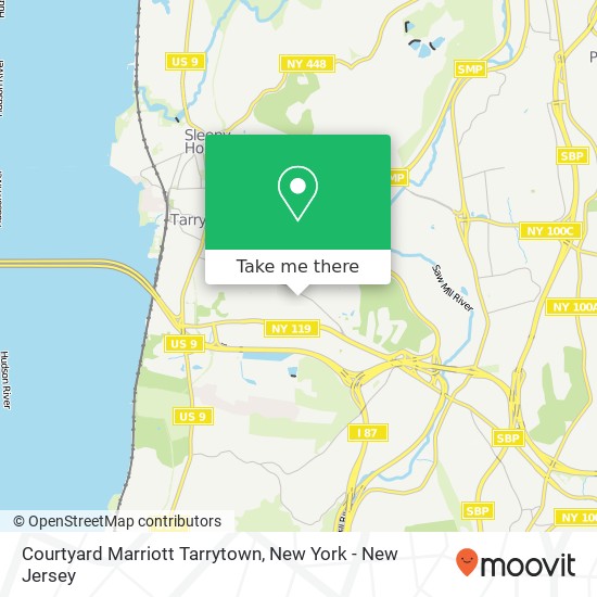 Courtyard Marriott Tarrytown map