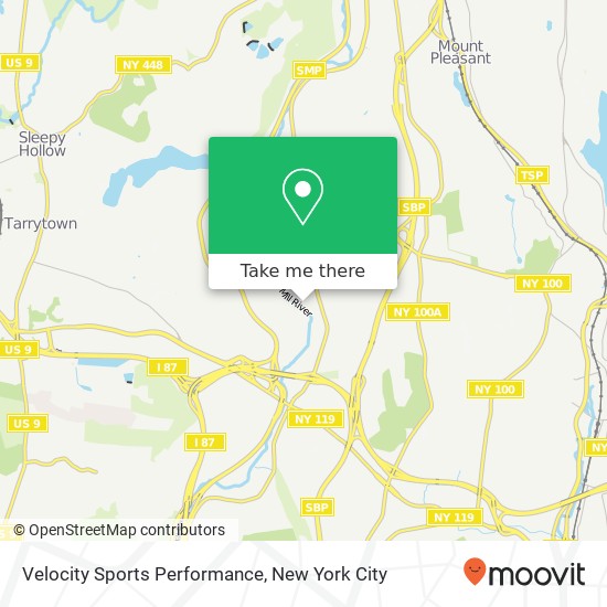 Mapa de Velocity Sports Performance