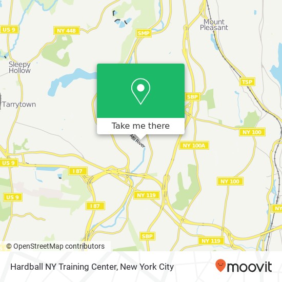 Hardball NY Training Center map