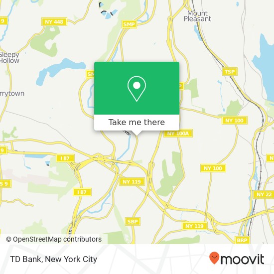 TD Bank map