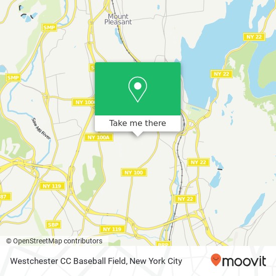 Westchester CC Baseball Field map