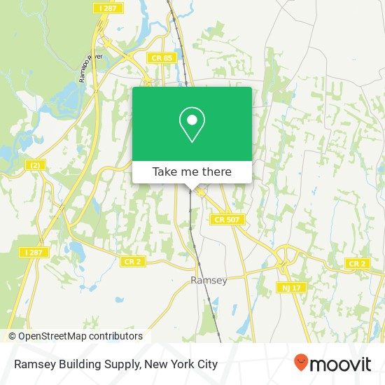 Ramsey Building Supply map