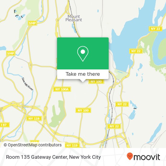 Mapa de Room 135 Gateway Center