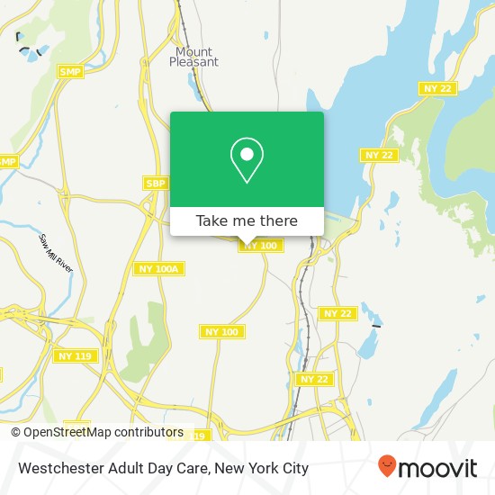 Westchester Adult Day Care map