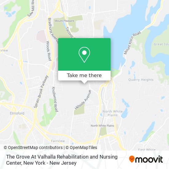 The Grove At Valhalla Rehabilitation and Nursing Center map