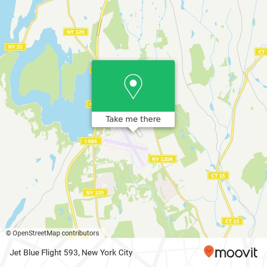 Jet Blue Flight 593 map
