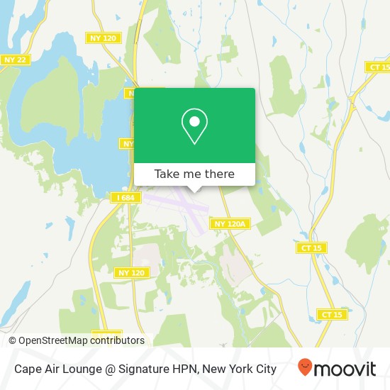 Mapa de Cape Air Lounge @ Signature HPN
