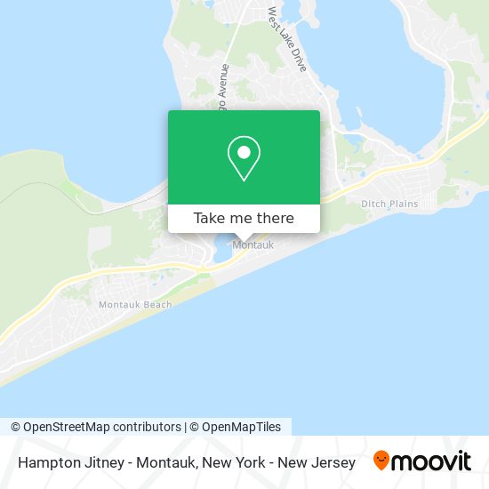 Mapa de Hampton Jitney - Montauk
