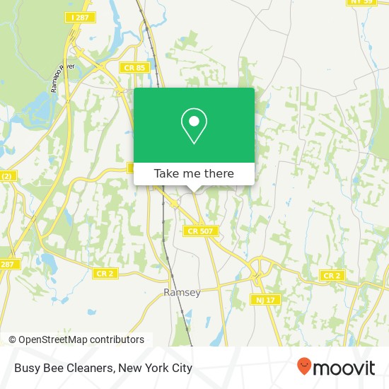 Busy Bee Cleaners map