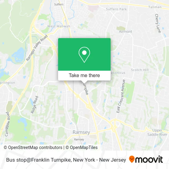 Bus stop@Franklin Turnpike map