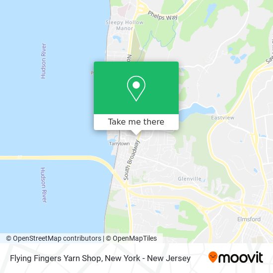 Mapa de Flying Fingers Yarn Shop