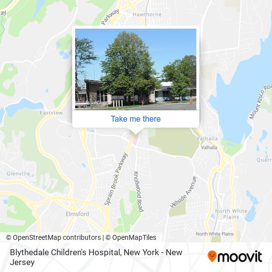 Blythedale Children's Hospital map