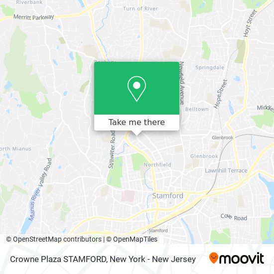 Crowne Plaza STAMFORD map