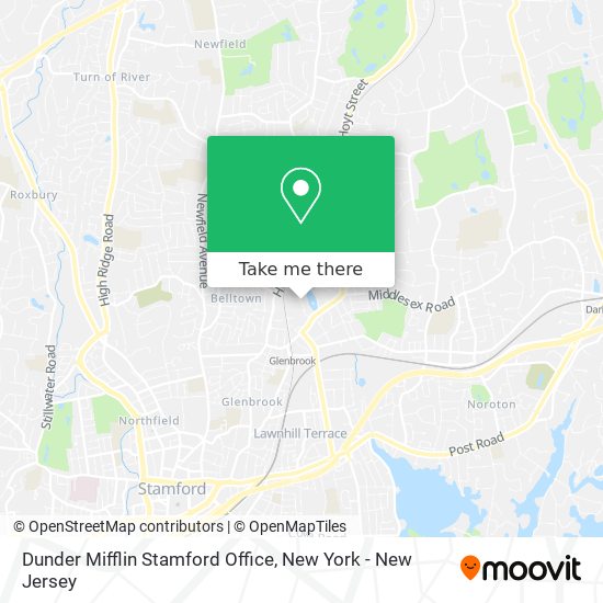 Dunder Mifflin Stamford Office map