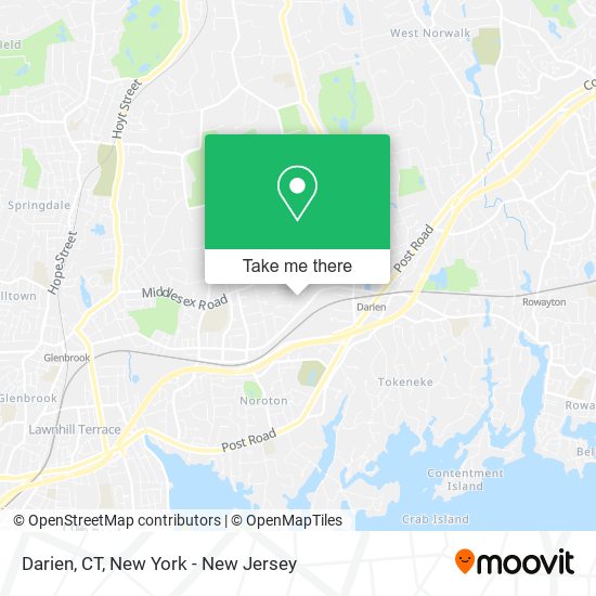 Darien, CT map