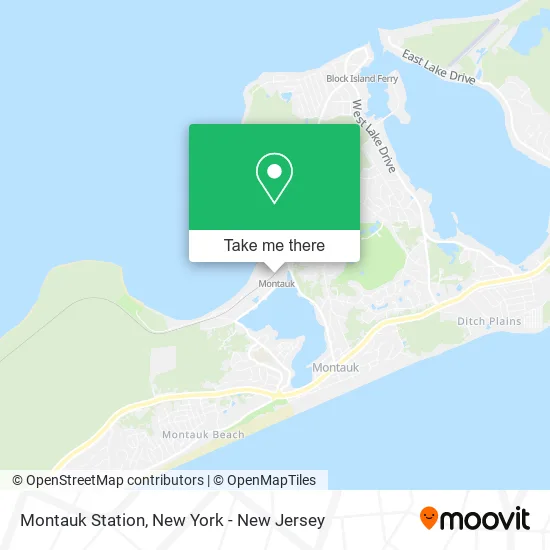 Montauk Station map