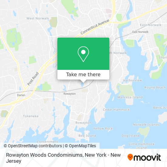 Rowayton Woods Condominiums map