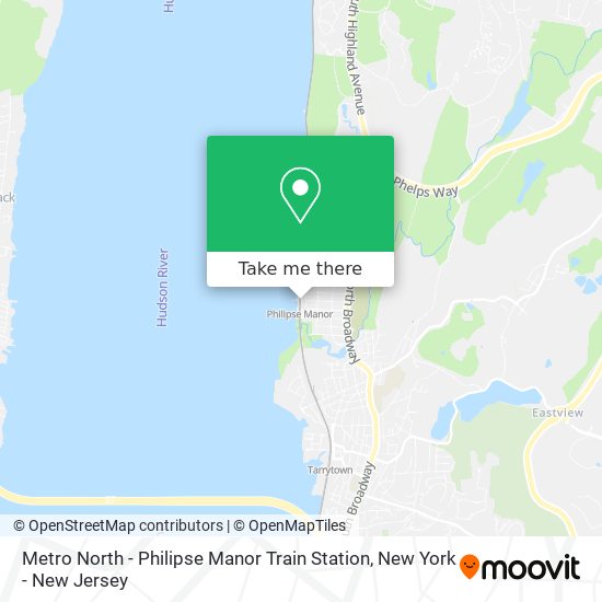 Mapa de Metro North - Philipse Manor Train Station