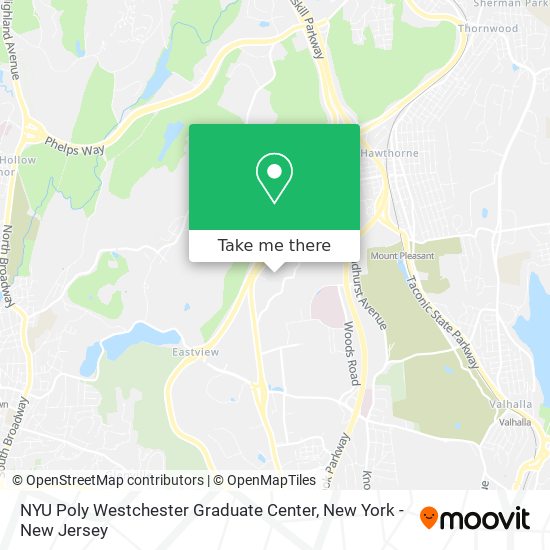 Mapa de NYU Poly Westchester Graduate Center