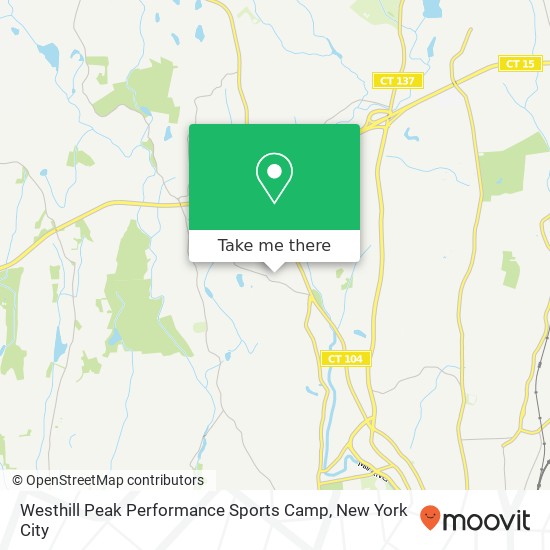 Westhill Peak Performance Sports Camp map